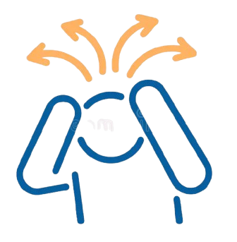 Adhd Treatment overwhelmed person scattered arrows icon adhd focus issues hyperactivity vector thin line illustration editable stroke 418540115 removebg preview