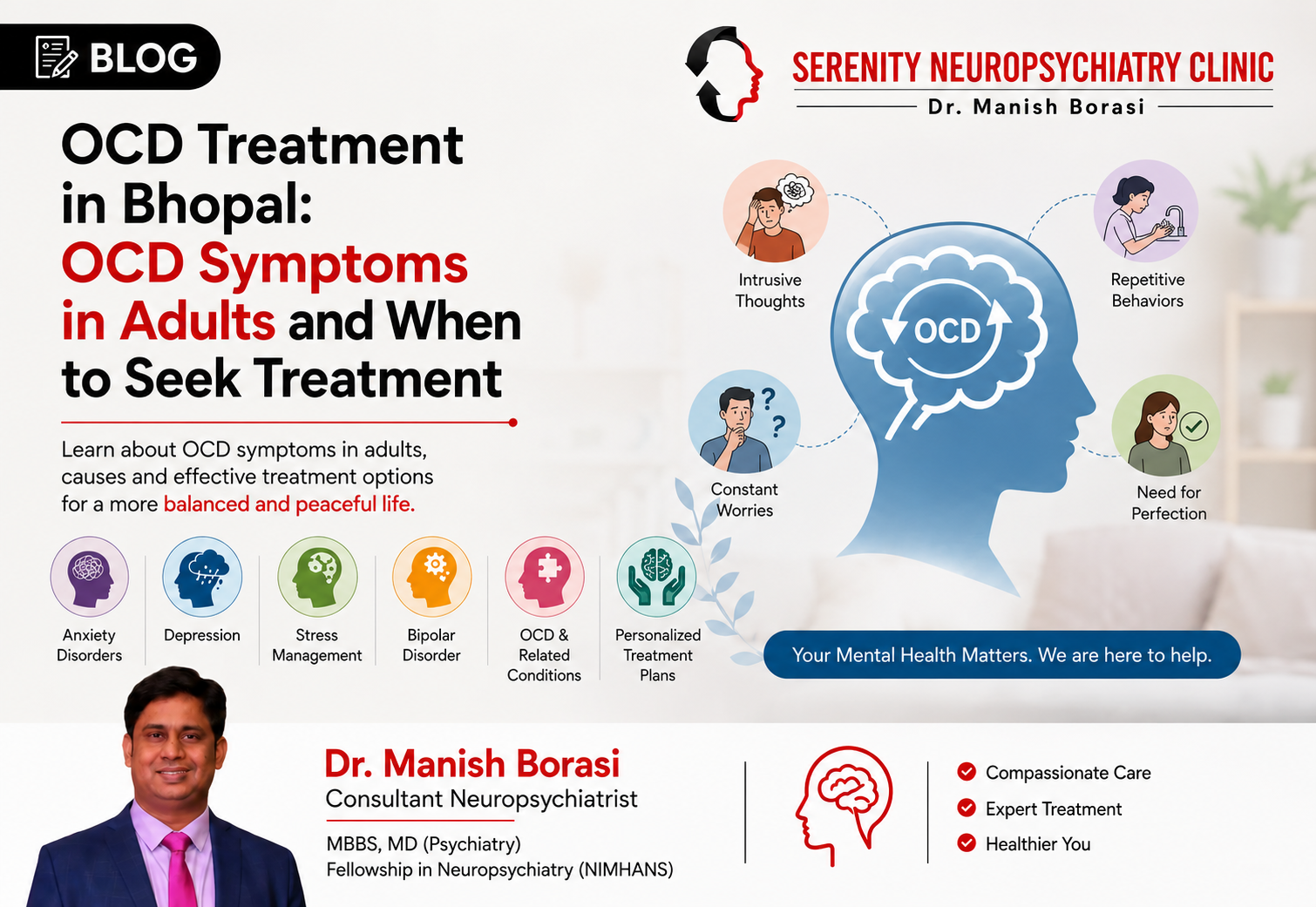 OCD Treatment in Bhopal: OCD Symptoms in Adults and When to Seek Treatment